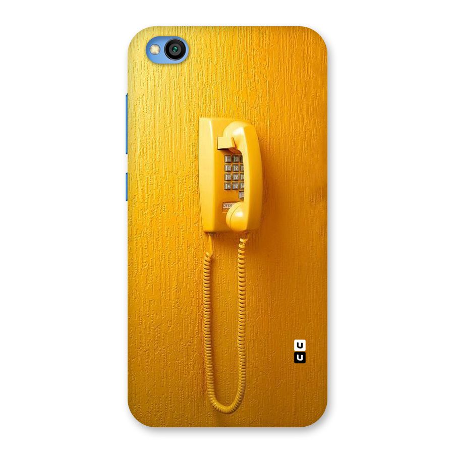Aesthetic Yellow Telephone Back Case for Redmi Go