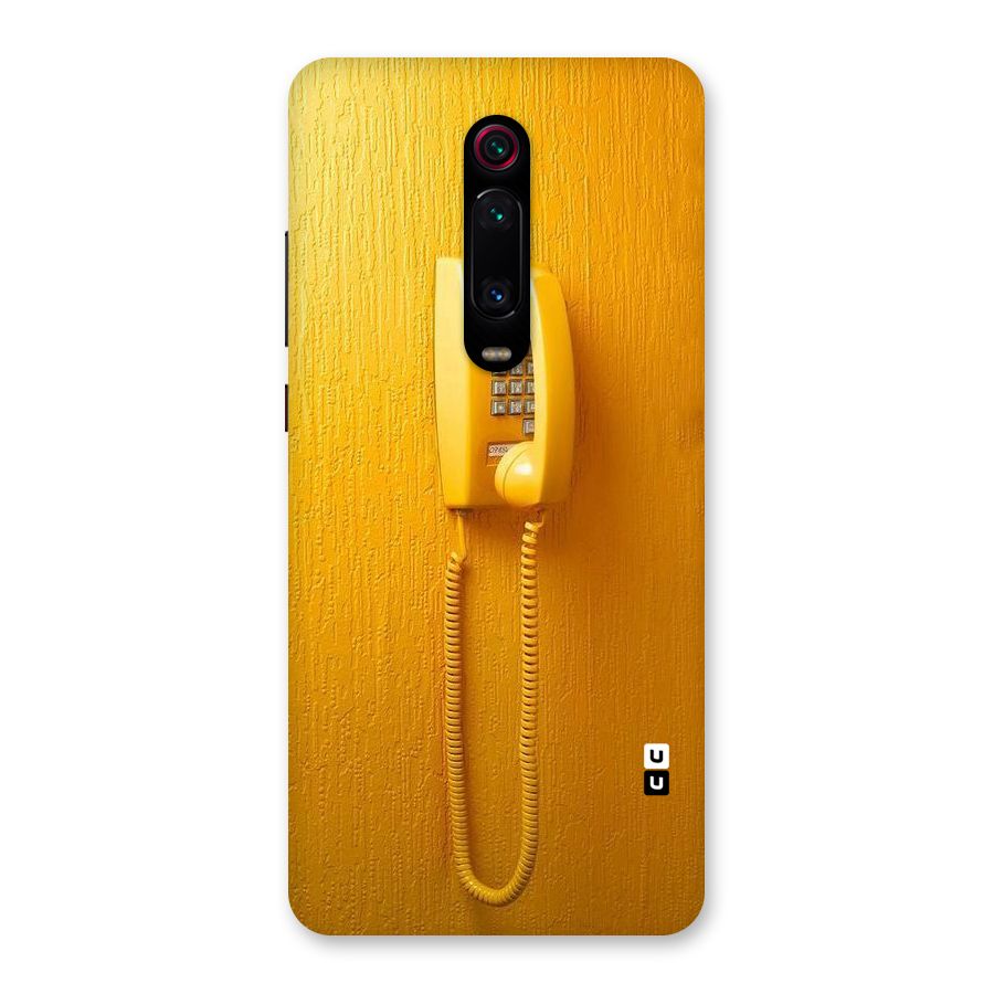 Aesthetic Yellow Telephone Back Case for Redmi K20