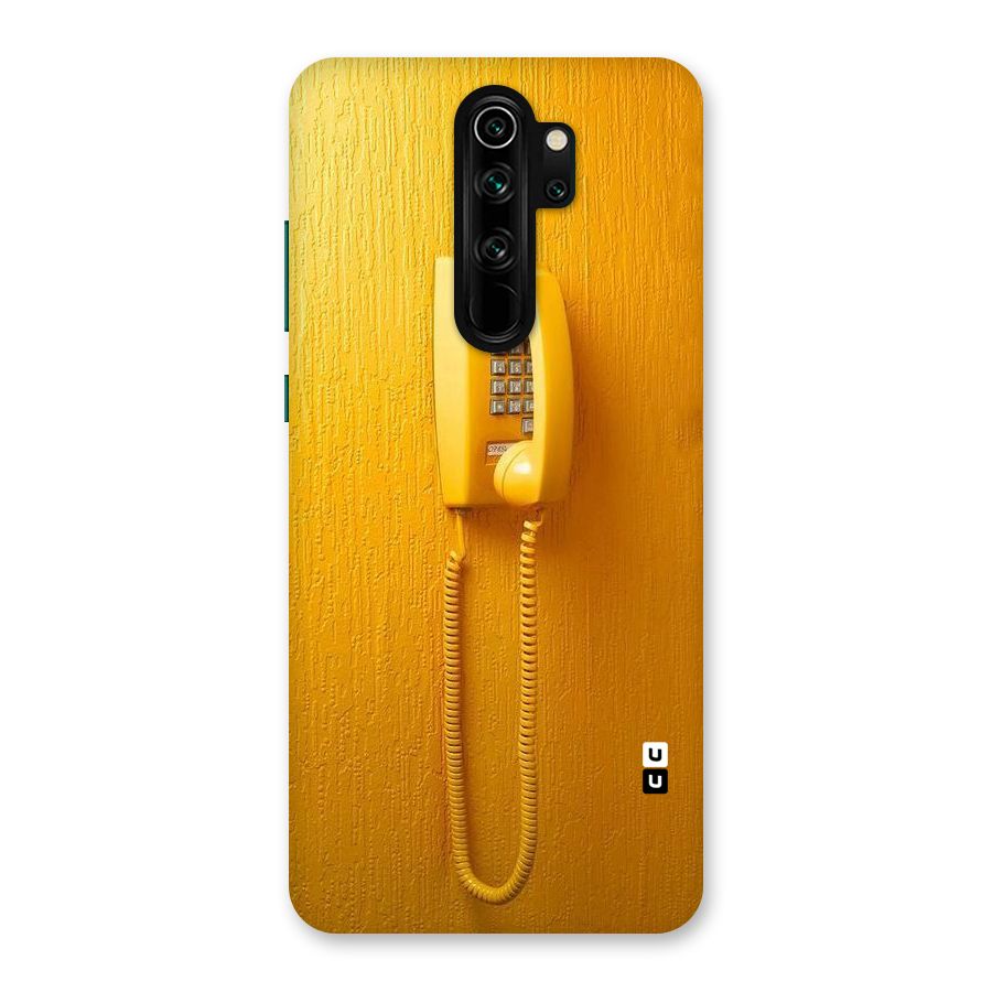 Aesthetic Yellow Telephone Back Case for Redmi Note 8 Pro