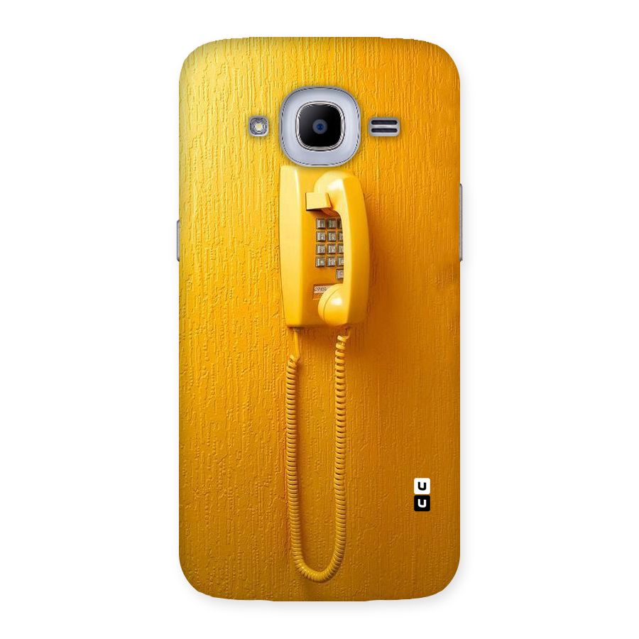 Aesthetic Yellow Telephone Back Case for Samsung Galaxy J2 Pro