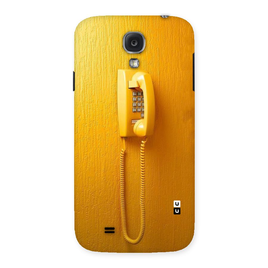 Aesthetic Yellow Telephone Back Case for Samsung Galaxy S4