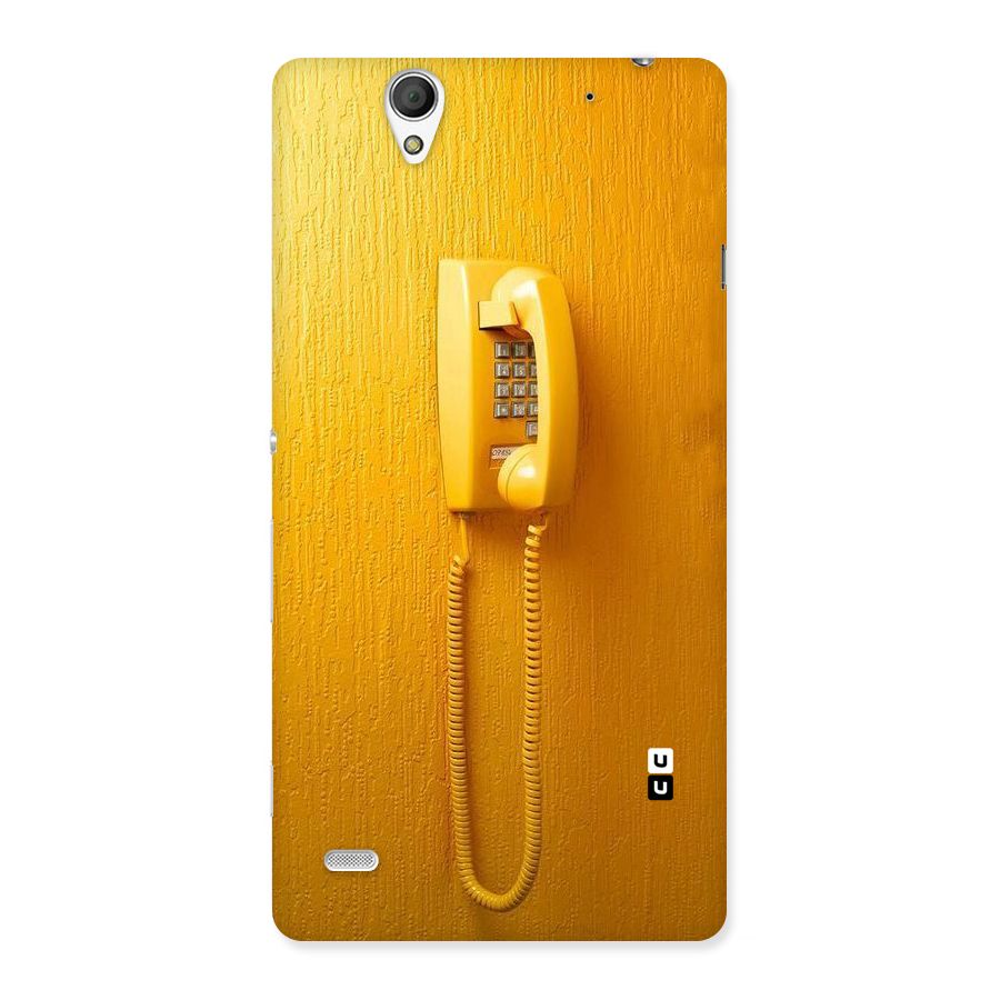 Aesthetic Yellow Telephone Back Case for Sony Xperia C4