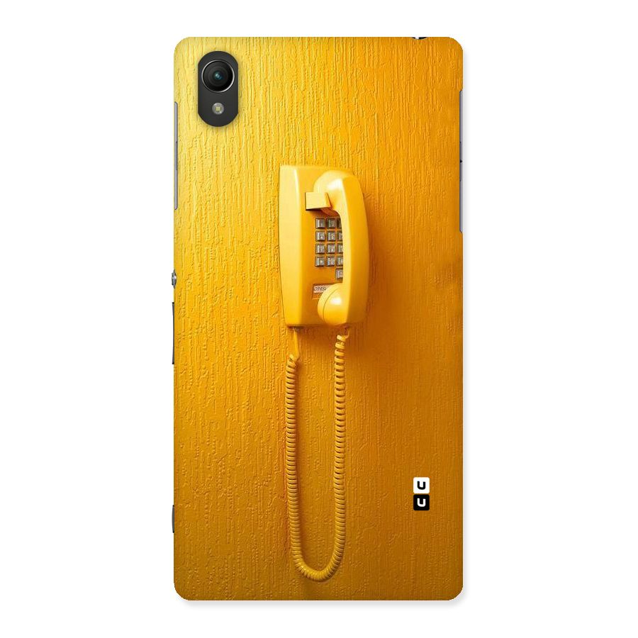 Aesthetic Yellow Telephone Back Case for Sony Xperia Z2