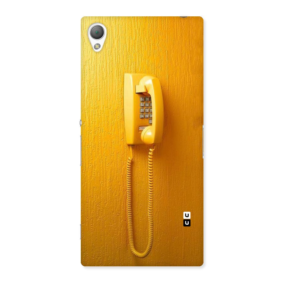 Aesthetic Yellow Telephone Back Case for Sony Xperia Z3