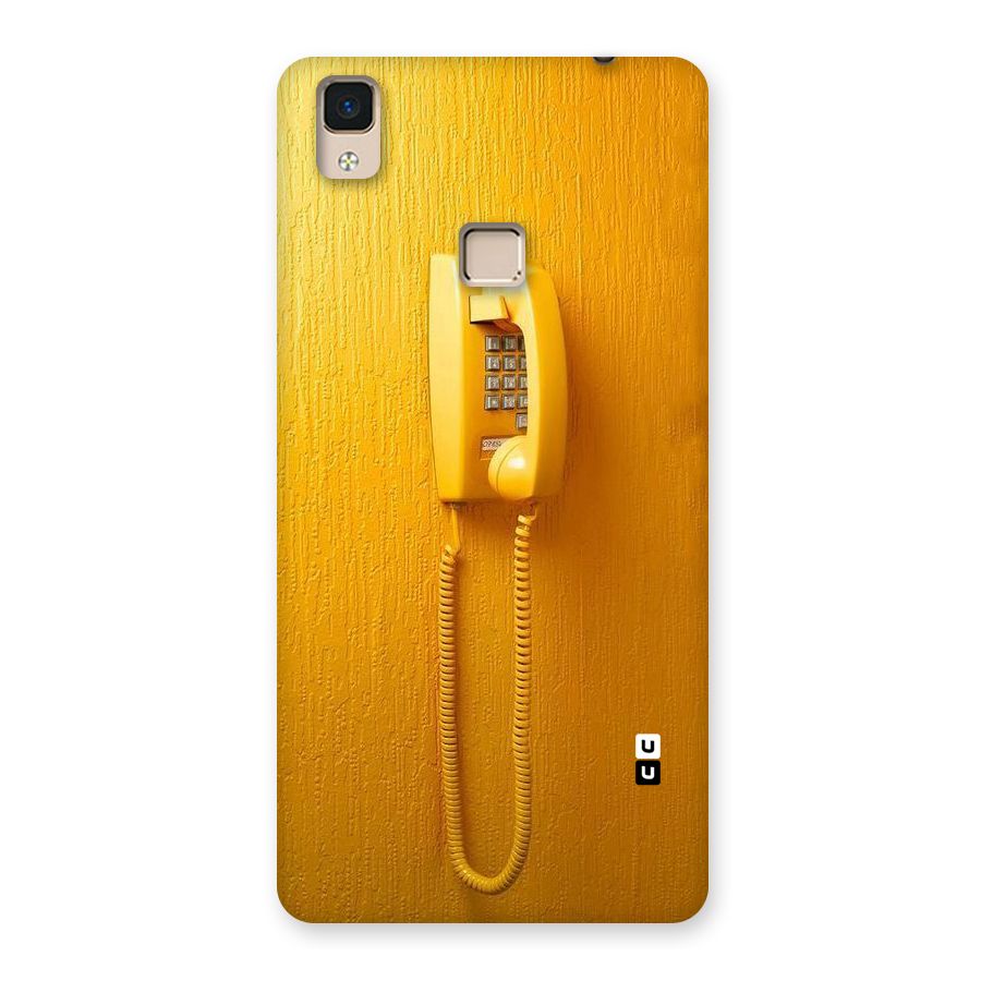 Aesthetic Yellow Telephone Back Case for V3 Max
