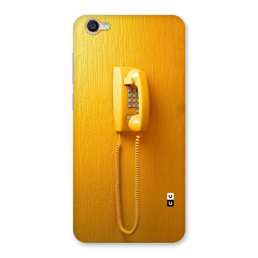 Aesthetic Yellow Telephone Back Case for Vivo Y55s