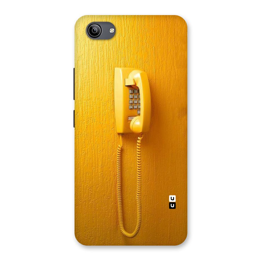 Aesthetic Yellow Telephone Back Case for Vivo Y81i