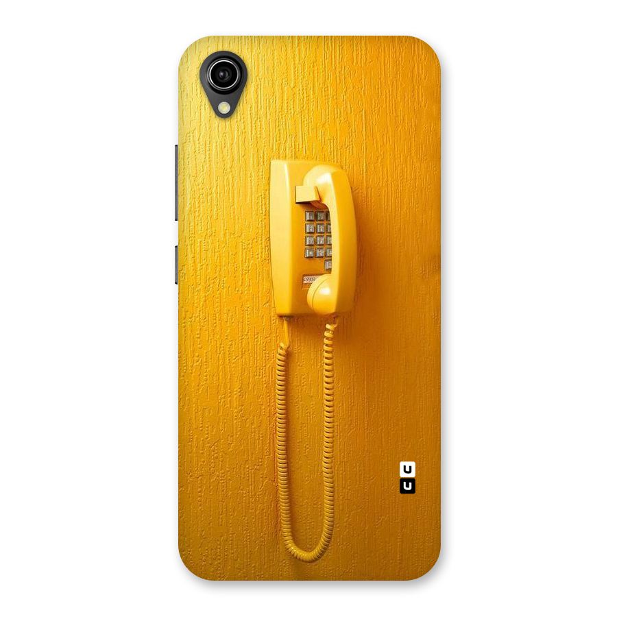 Aesthetic Yellow Telephone Back Case for Vivo Y90