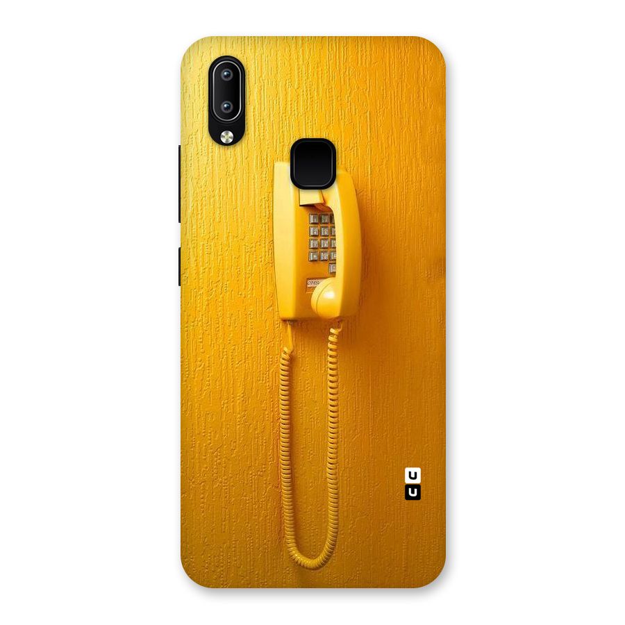 Aesthetic Yellow Telephone Back Case for Vivo Y95