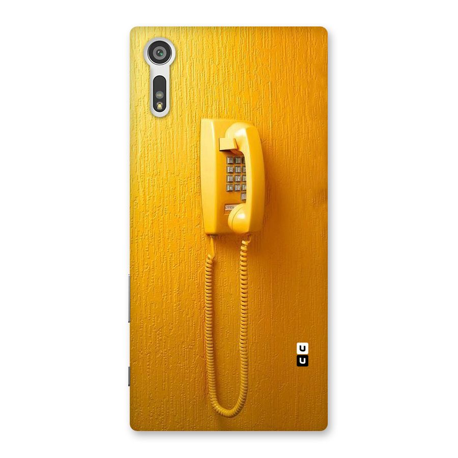 Aesthetic Yellow Telephone Back Case for Xperia XZ