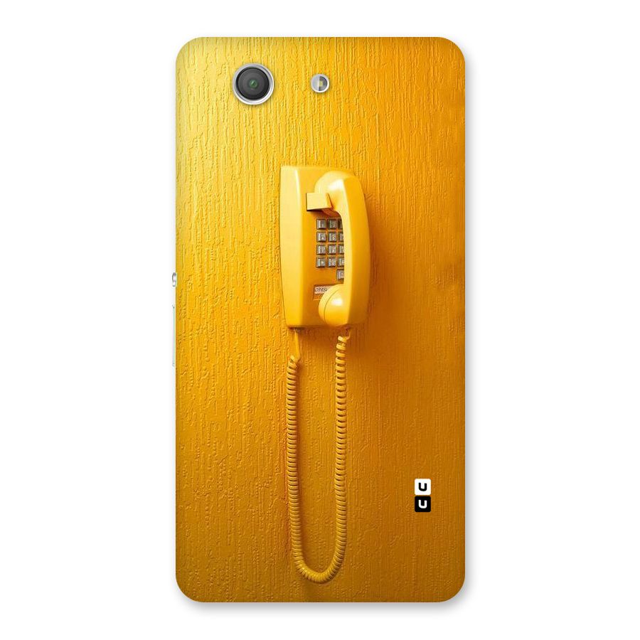 Aesthetic Yellow Telephone Back Case for Xperia Z3 Compact
