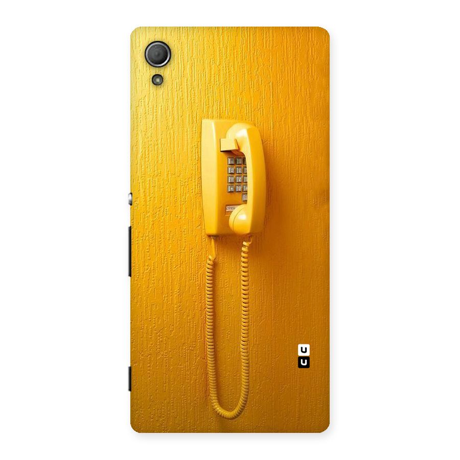Aesthetic Yellow Telephone Back Case for Xperia Z3 Plus