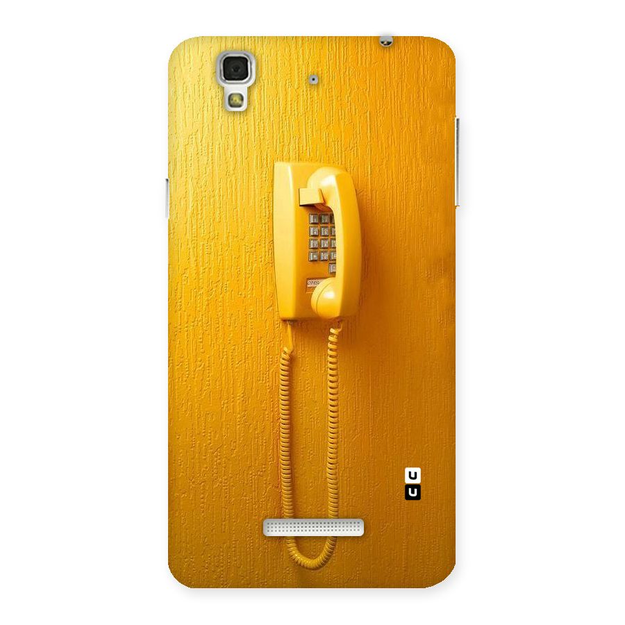 Aesthetic Yellow Telephone Back Case for YU Yureka Plus