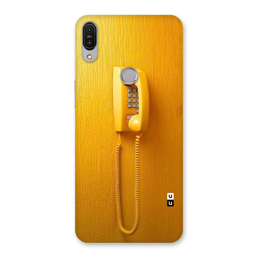 Aesthetic Yellow Telephone Back Case for Zenfone Max Pro M1