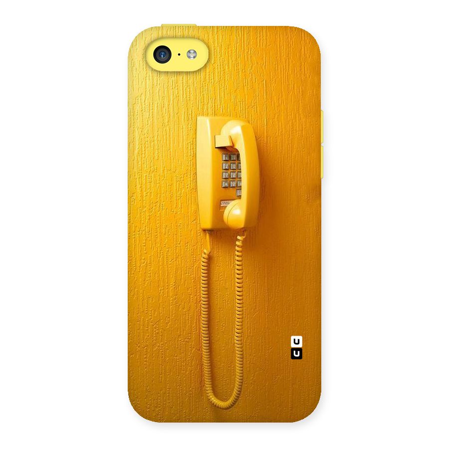 Aesthetic Yellow Telephone Back Case for iPhone 5C