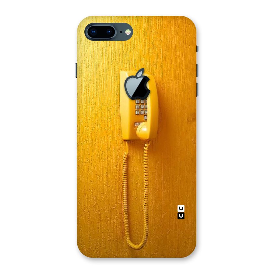 Aesthetic Yellow Telephone Back Case for iPhone 7 Plus Apple Cut