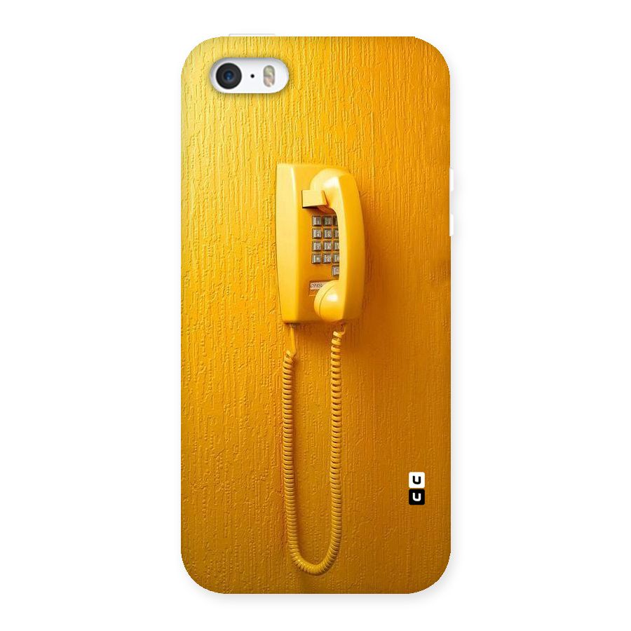 Aesthetic Yellow Telephone Back Case for iPhone SE