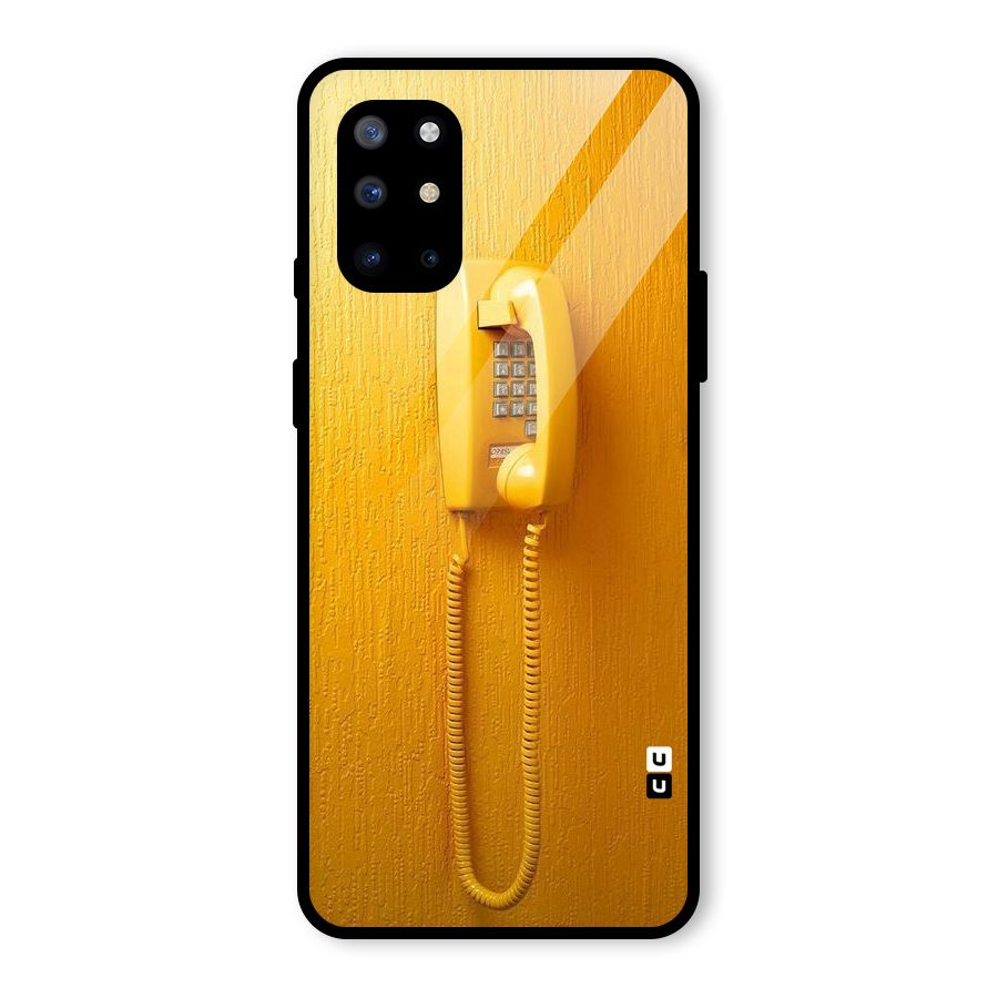 Aesthetic Yellow Telephone Glass Back Case for OnePlus 8T