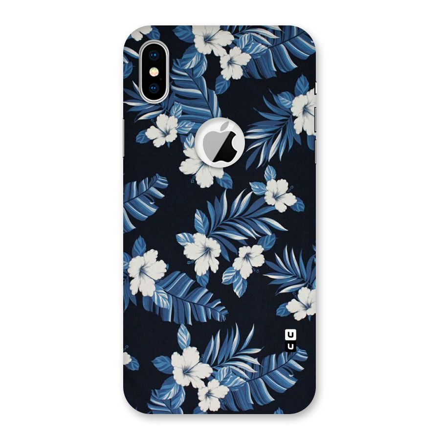 Aesthicity Floral Back Case for iPhone X Logo Cut