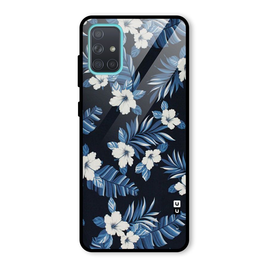 Aesthicity Floral Glass Back Case for Galaxy A71
