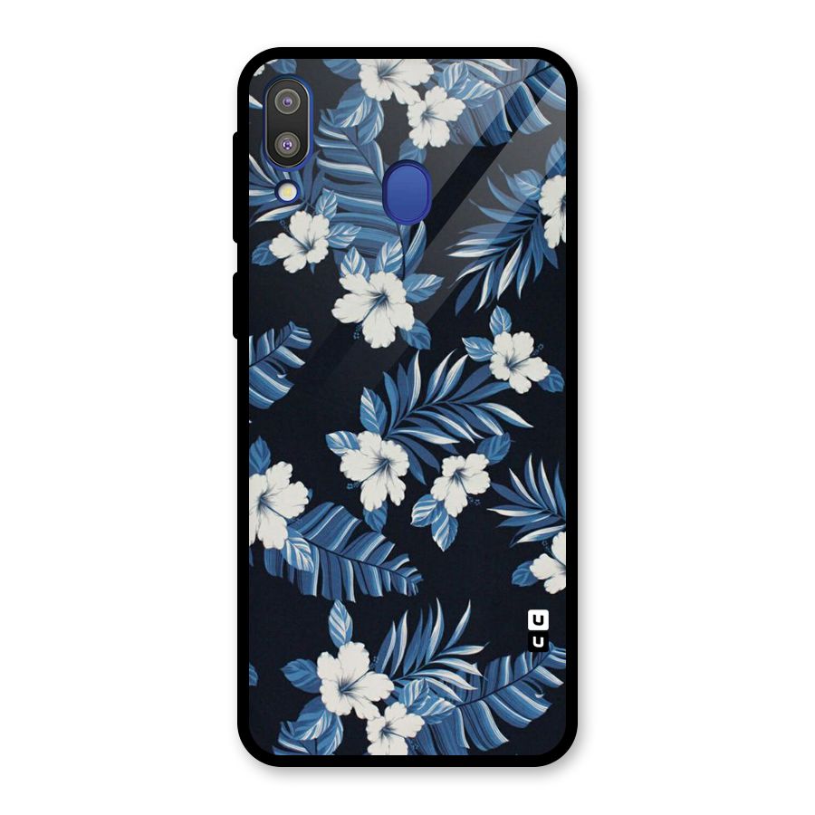 Aesthicity Floral Glass Back Case for Galaxy M20