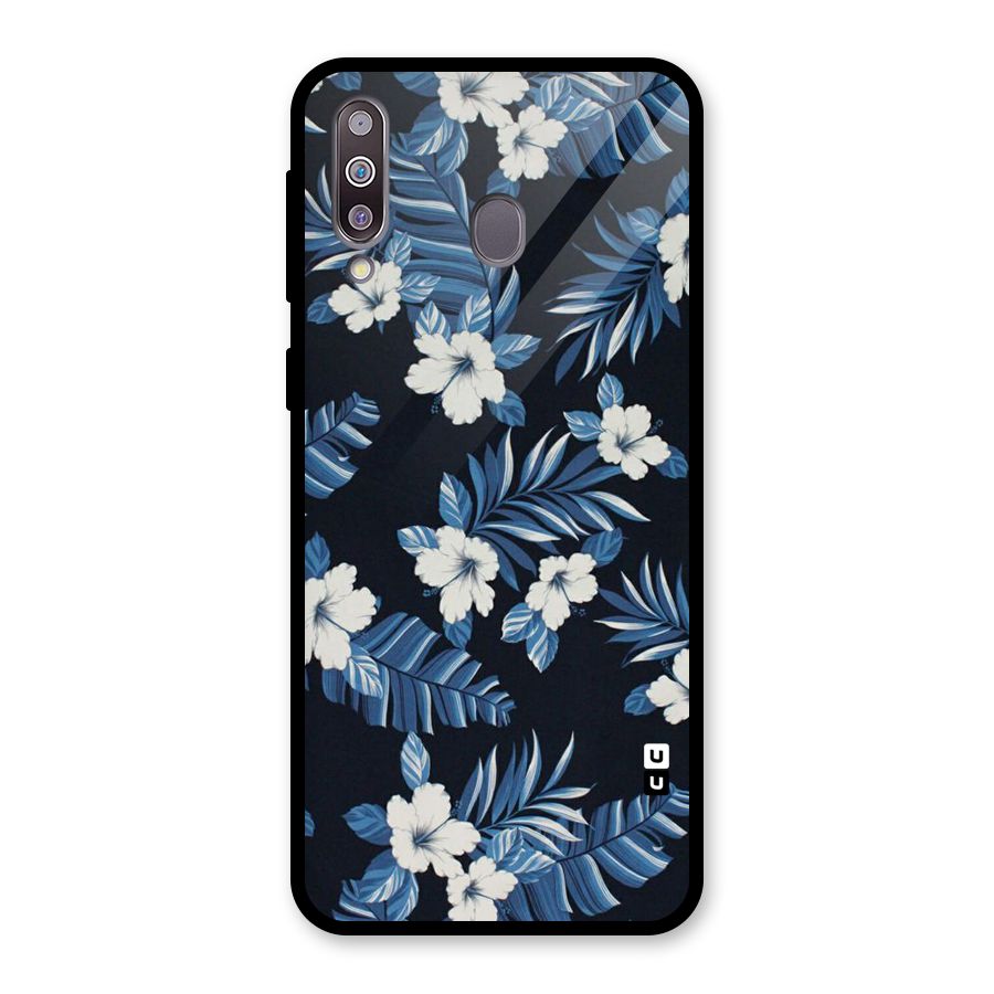 Aesthicity Floral Glass Back Case for Galaxy M30