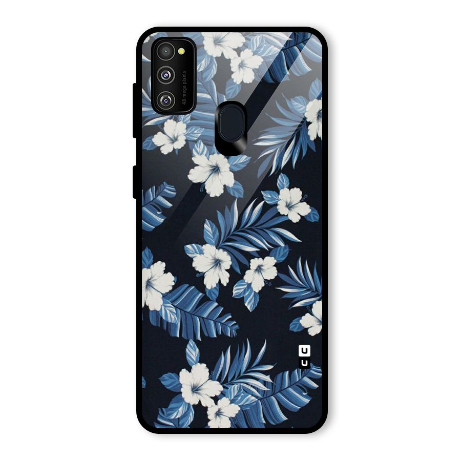 Aesthicity Floral Glass Back Case for Galaxy M30s