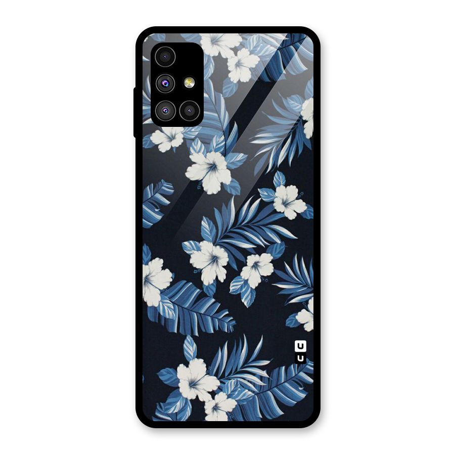 Aesthicity Floral Glass Back Case for Galaxy M51