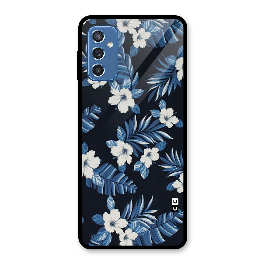 Aesthicity Floral Glass Back Case for Galaxy M52 5G