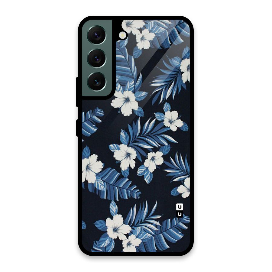 Aesthicity Floral Glass Back Case for Galaxy S22 5G