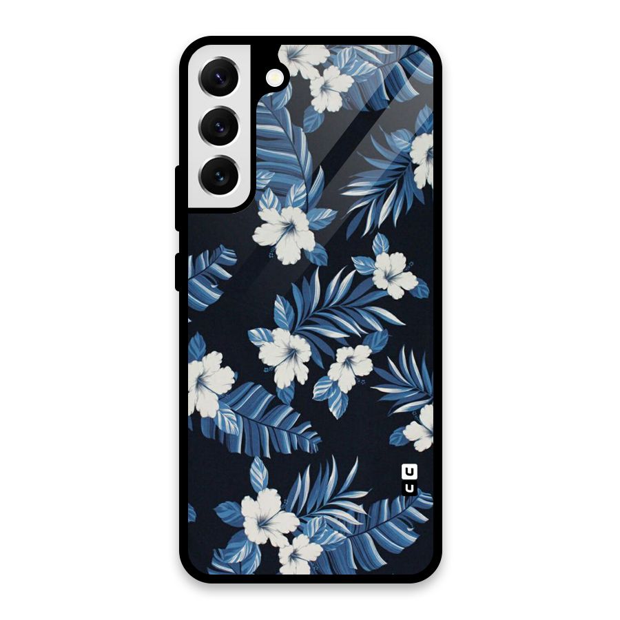 Aesthicity Floral Glass Back Case for Galaxy S22 Plus 5G