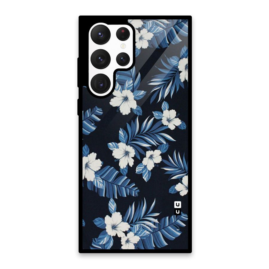 Aesthicity Floral Glass Back Case for Galaxy S22 Ultra 5G