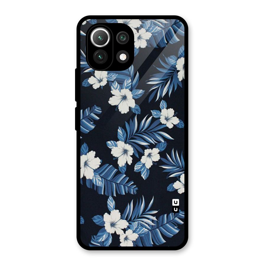 Aesthicity Floral Glass Back Case for Mi 11 Lite NE 5G