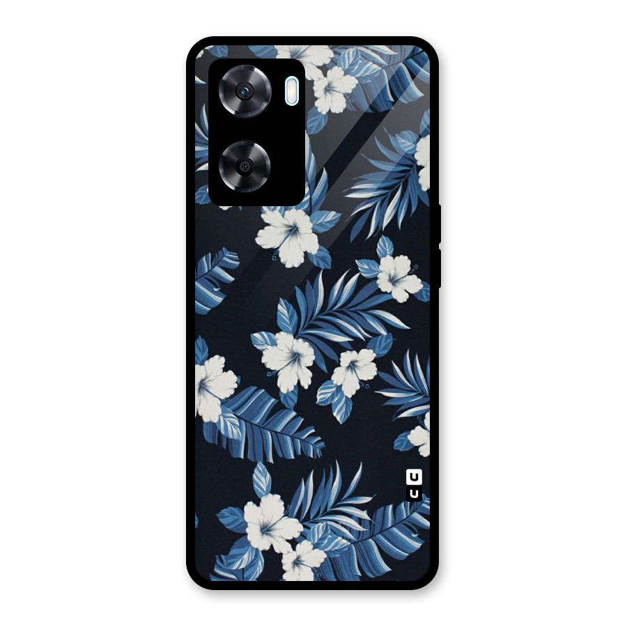 Aesthicity Floral Glass Back Case for Oppo A77