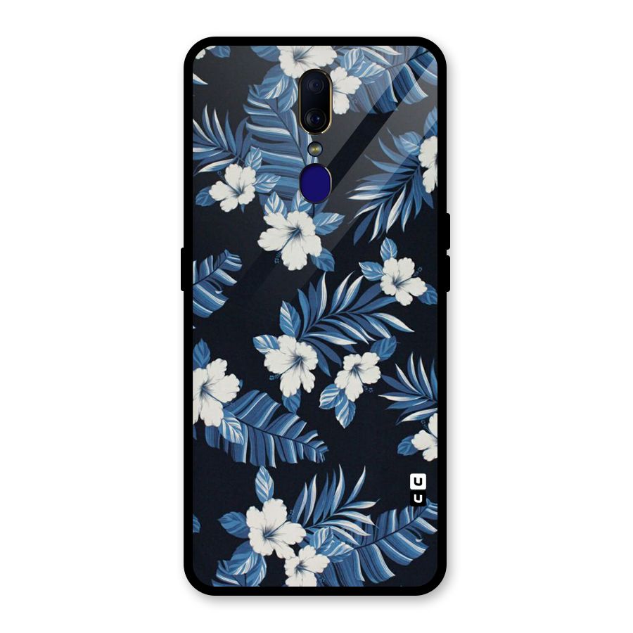 Aesthicity Floral Glass Back Case for Oppo F11