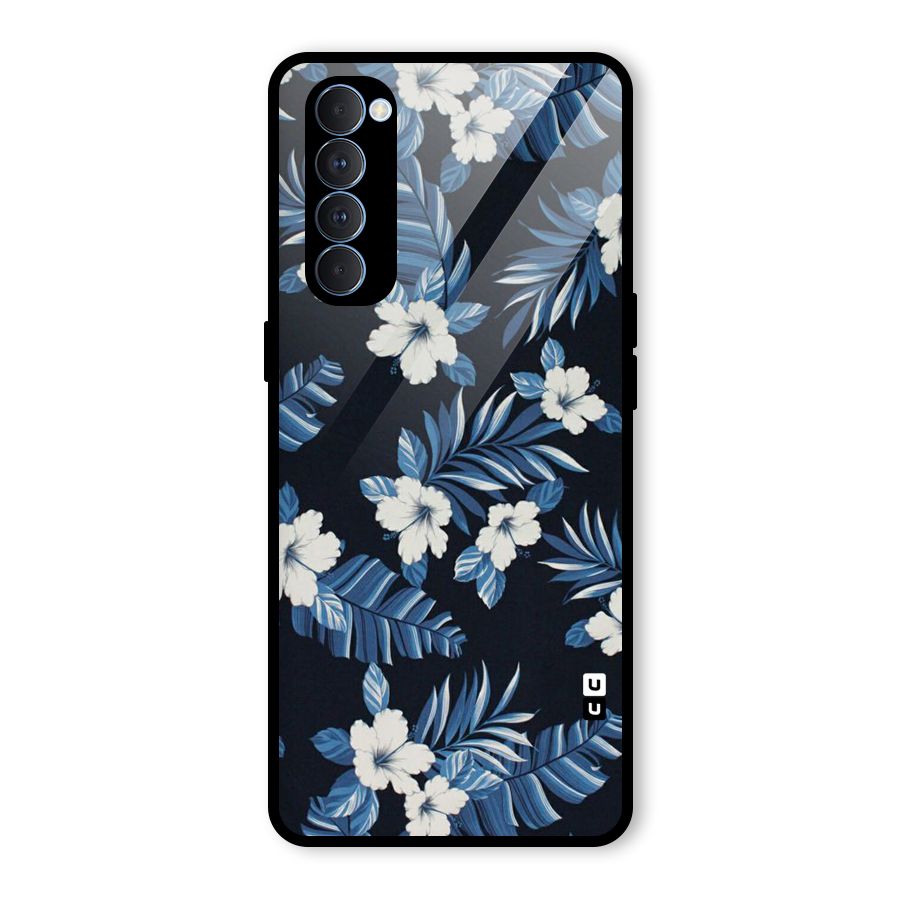 Aesthicity Floral Glass Back Case for Oppo Reno4 Pro