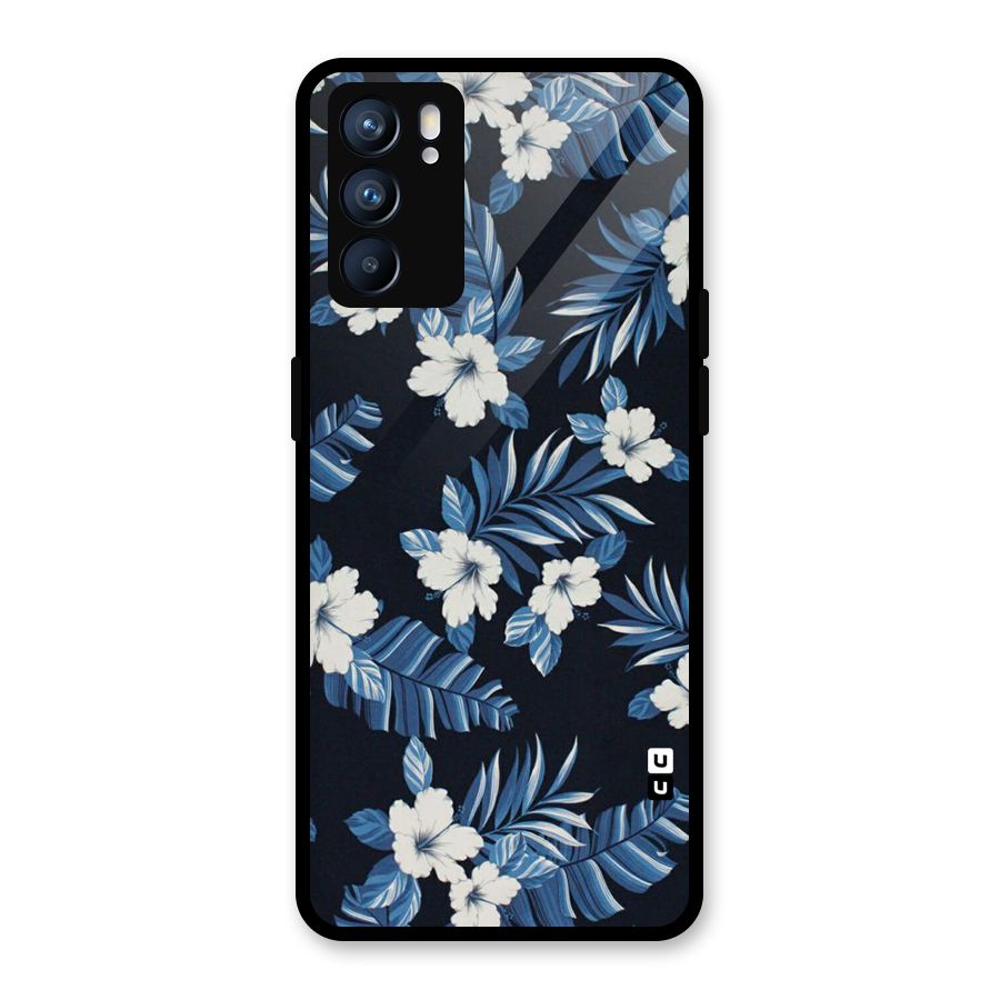 Aesthicity Floral Glass Back Case for Oppo Reno6 5G