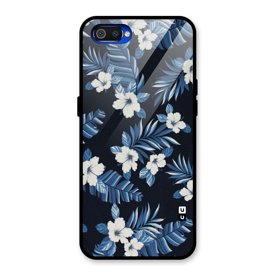 Aesthicity Floral Glass Back Case for Realme C2