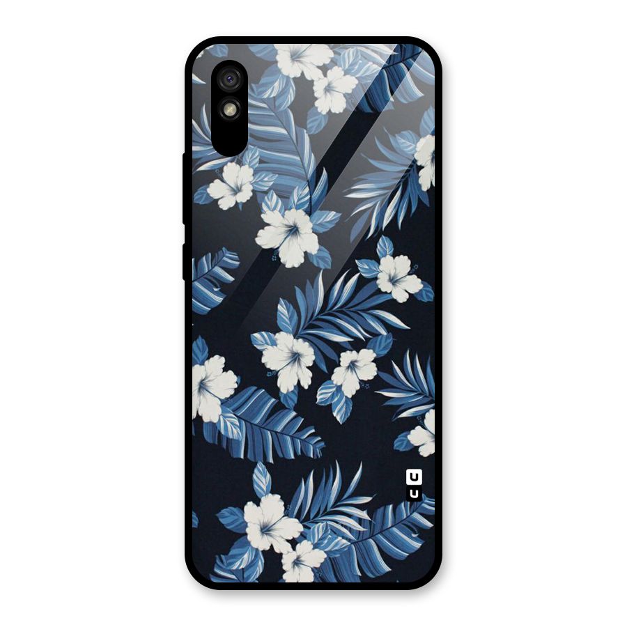 Aesthicity Floral Glass Back Case for Redmi 9i