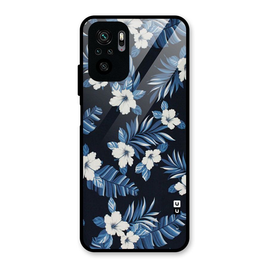 Aesthicity Floral Glass Back Case for Redmi Note 10S