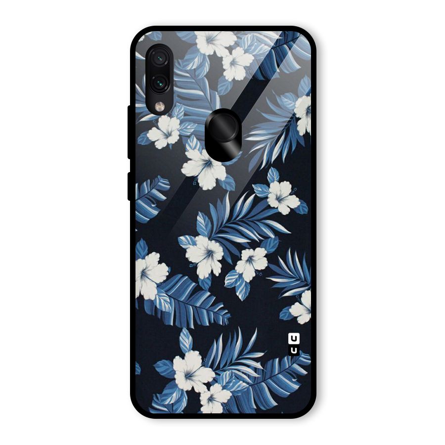 Aesthicity Floral Glass Back Case for Redmi Note 7S