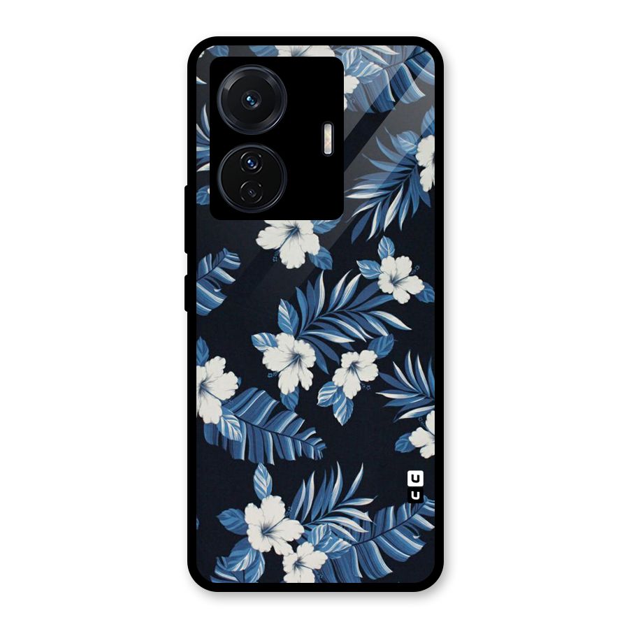 Aesthicity Floral Glass Back Case for Vivo T1 Pro