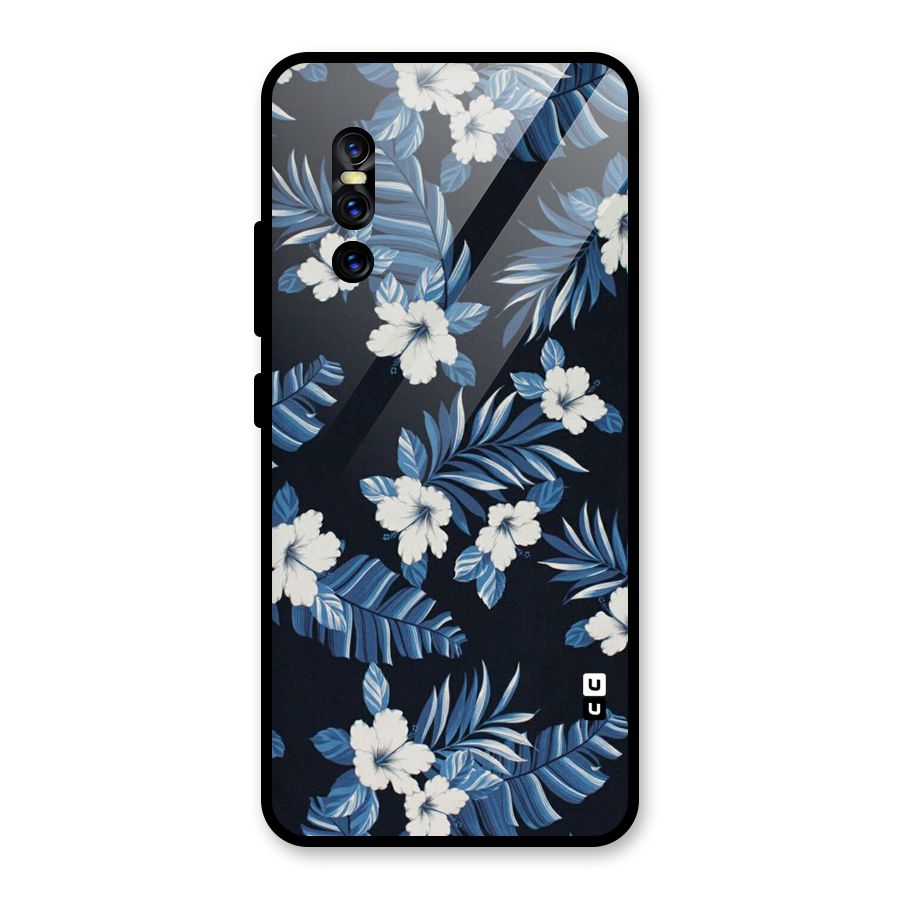 Aesthicity Floral Glass Back Case for Vivo V15 Pro
