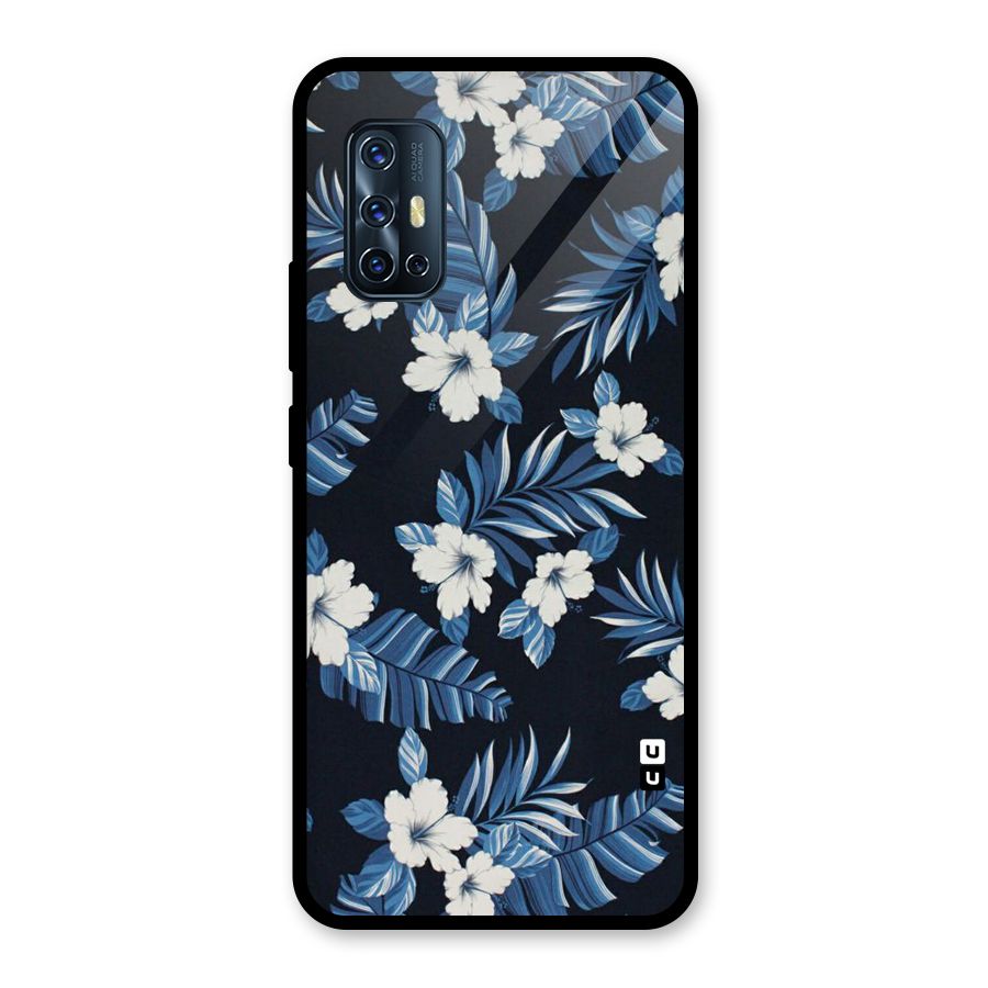Aesthicity Floral Glass Back Case for Vivo V17