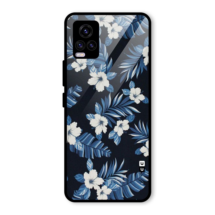 Aesthicity Floral Glass Back Case for Vivo V20