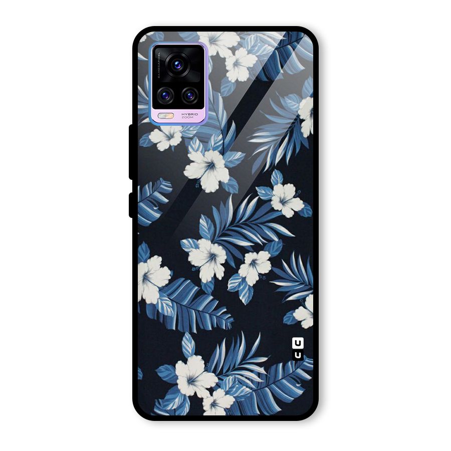 Aesthicity Floral Glass Back Case for Vivo V20 Pro