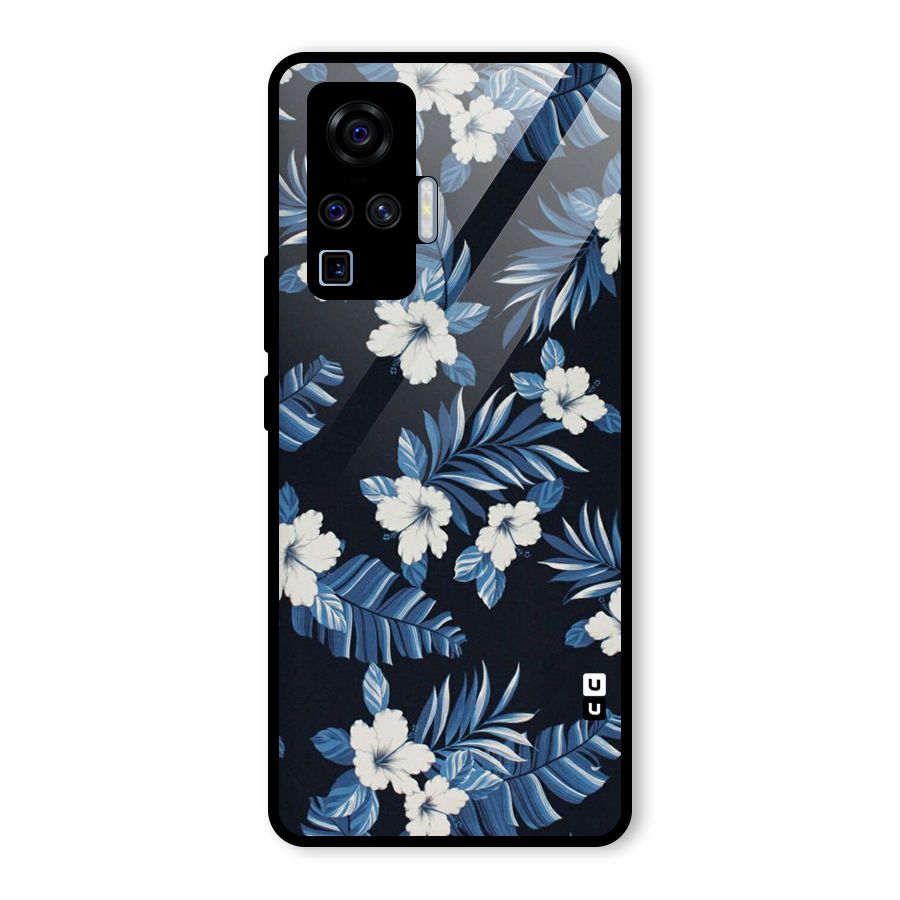 Aesthicity Floral Glass Back Case for Vivo X50 Pro