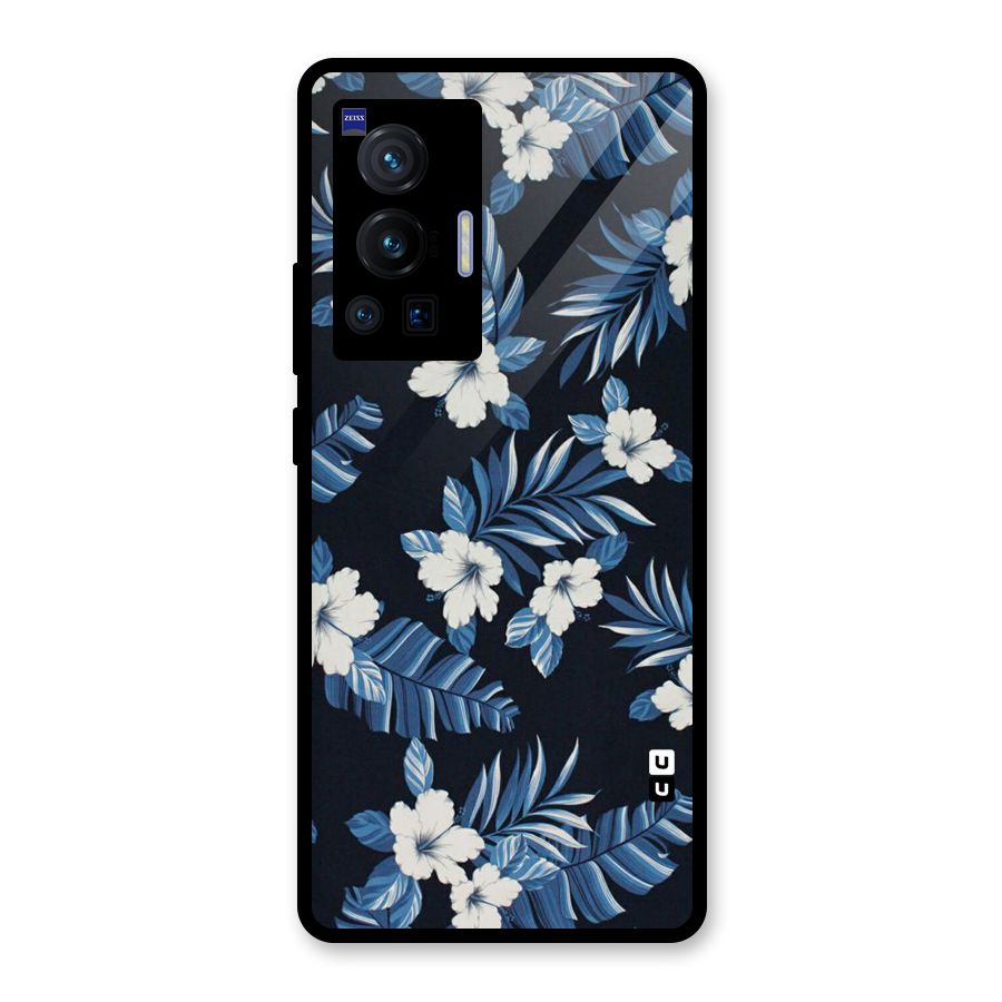 Aesthicity Floral Glass Back Case for Vivo X70 Pro