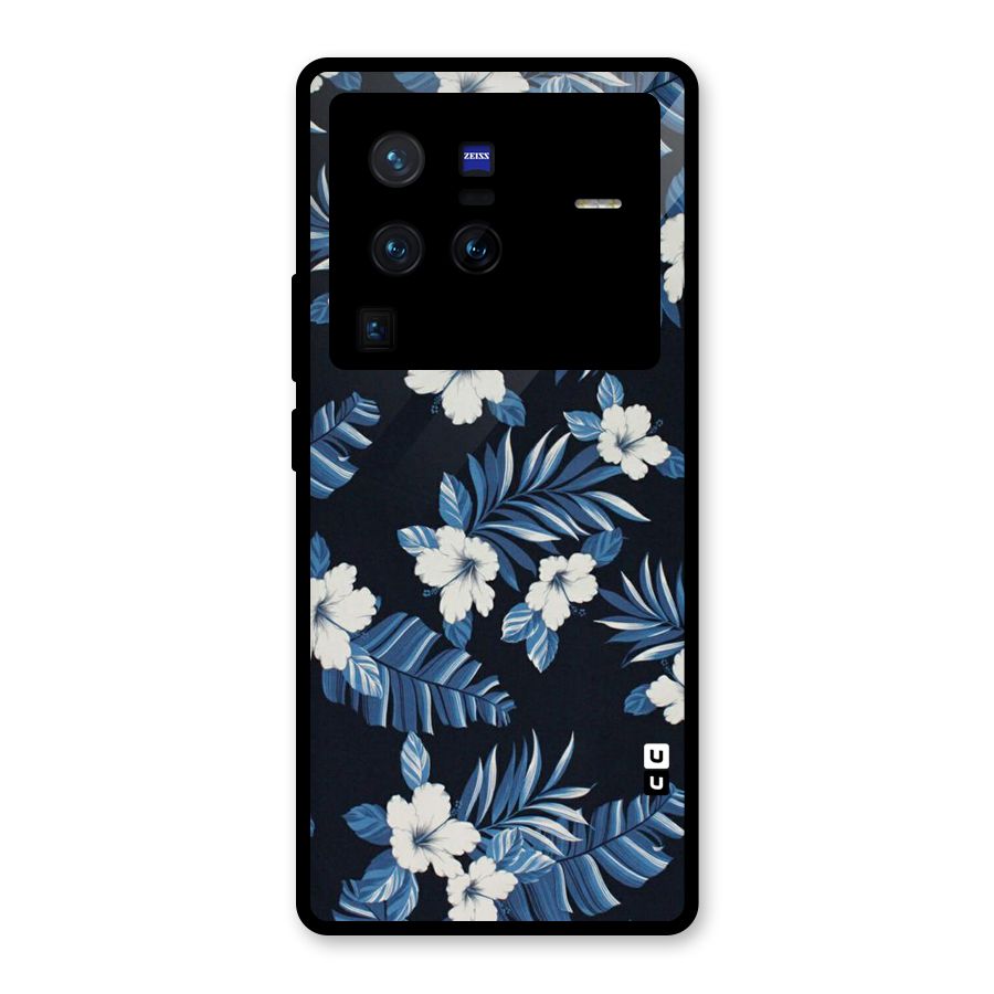 Aesthicity Floral Glass Back Case for Vivo X80 Pro