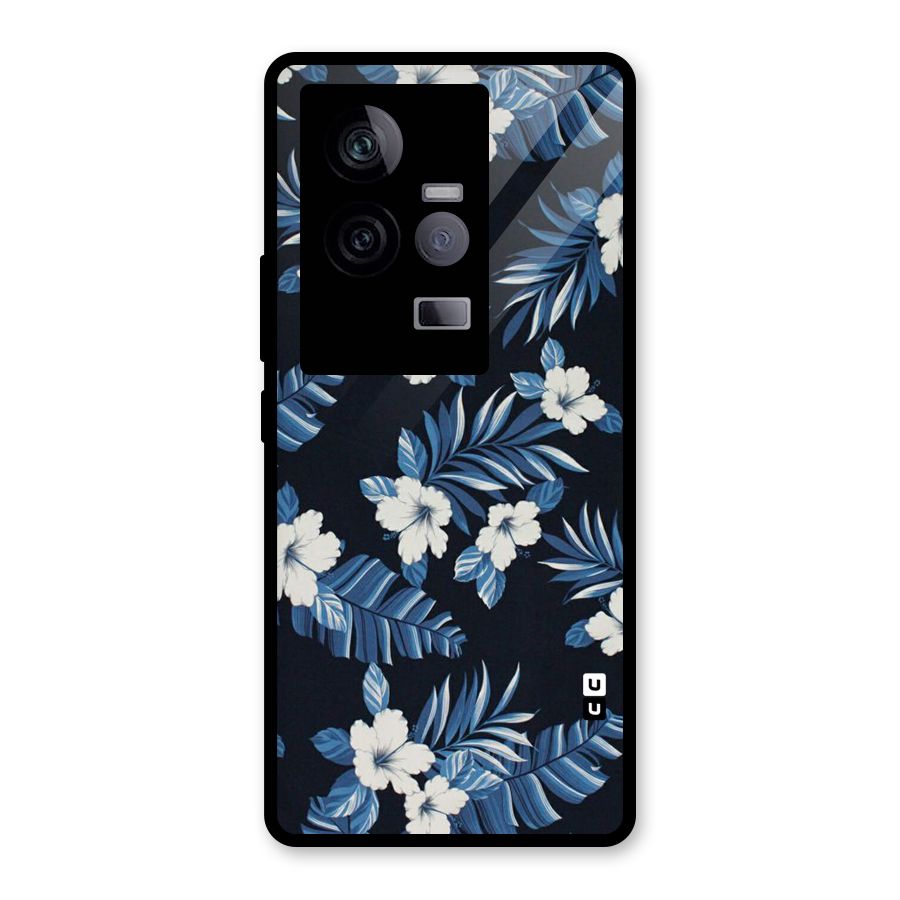 Aesthicity Floral Glass Back Case for Vivo iQOO 11 5G